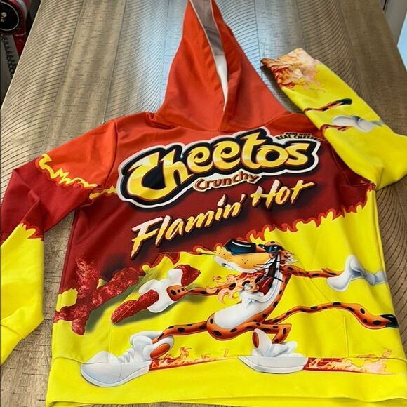 Flamin' 🔥 Hot 🥵 Cheetos Tiger 🐅 Kids Hoodie Kangaroo 🦘 Pocket - Picture 5 of 16